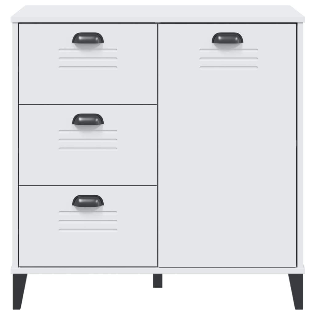 vidaXL Dulap „VIKEN”, alb, 80x40x80 cm, lemn prelucrat vidaXL Dulap „VIKEN”, alb, 80x40x80 cm, lemn prelucrat