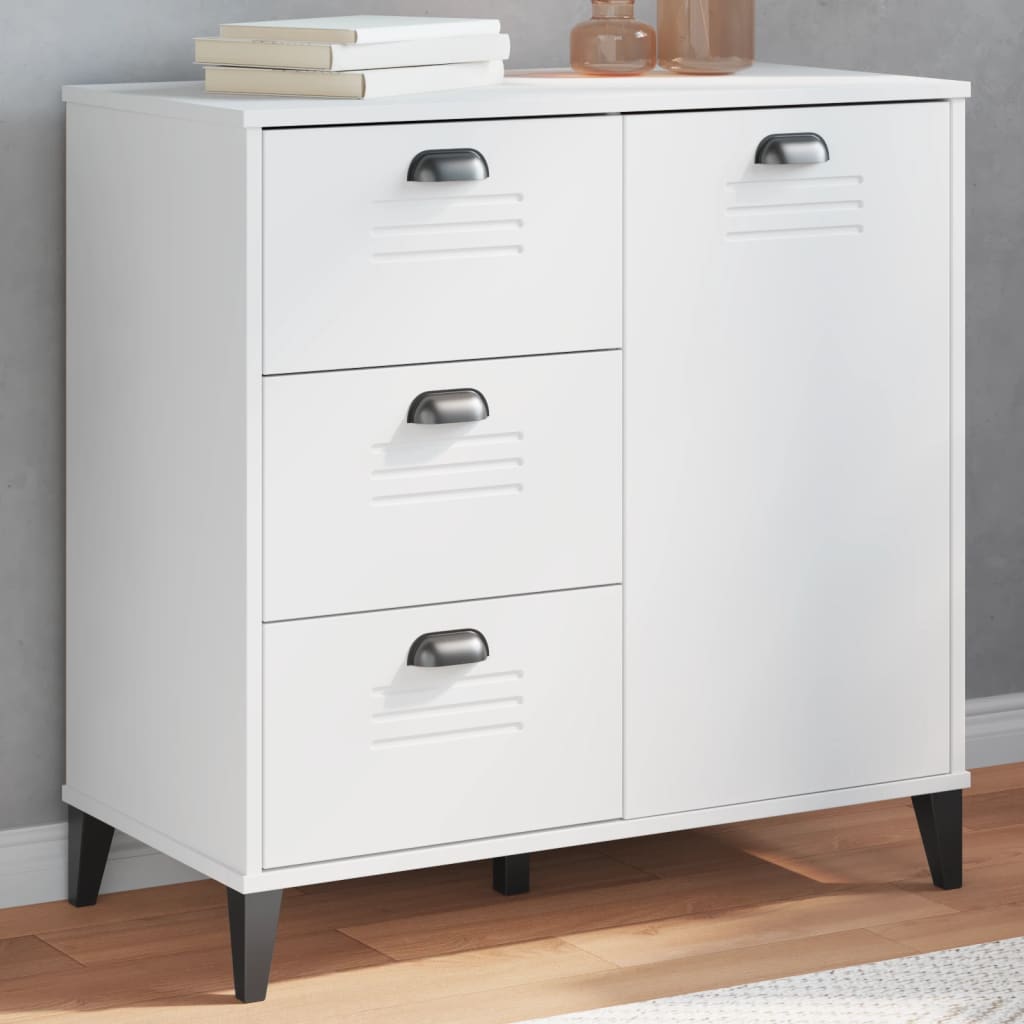 vidaXL Dulap „VIKEN”, alb, 80x40x80 cm, lemn prelucrat vidaXL Dulap „VIKEN”, alb, 80x40x80 cm, lemn prelucrat