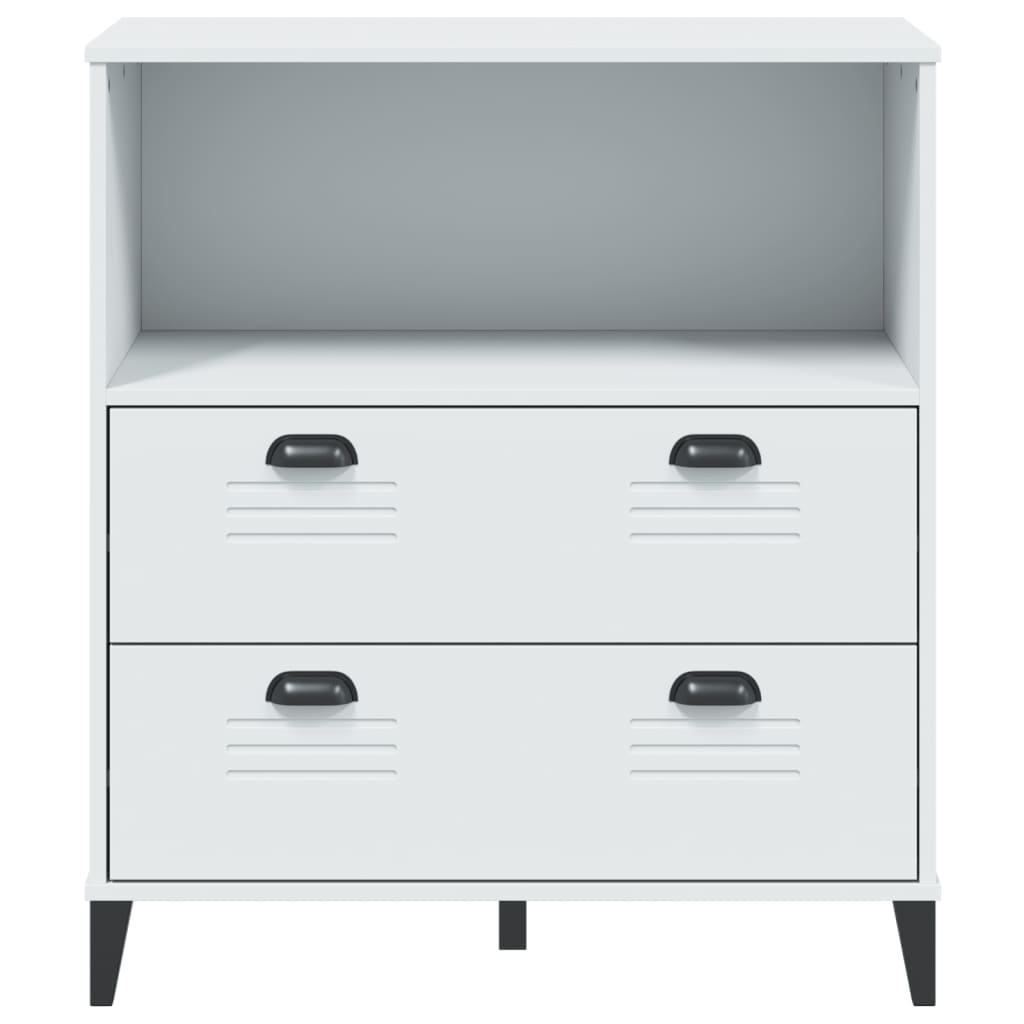 vidaXL Bibliotecă „VIKEN”, alb, 80x40x90 cm, lemn prelucrat vidaXL Bibliotecă „VIKEN”, alb, 80x40x90 cm, lemn prelucrat