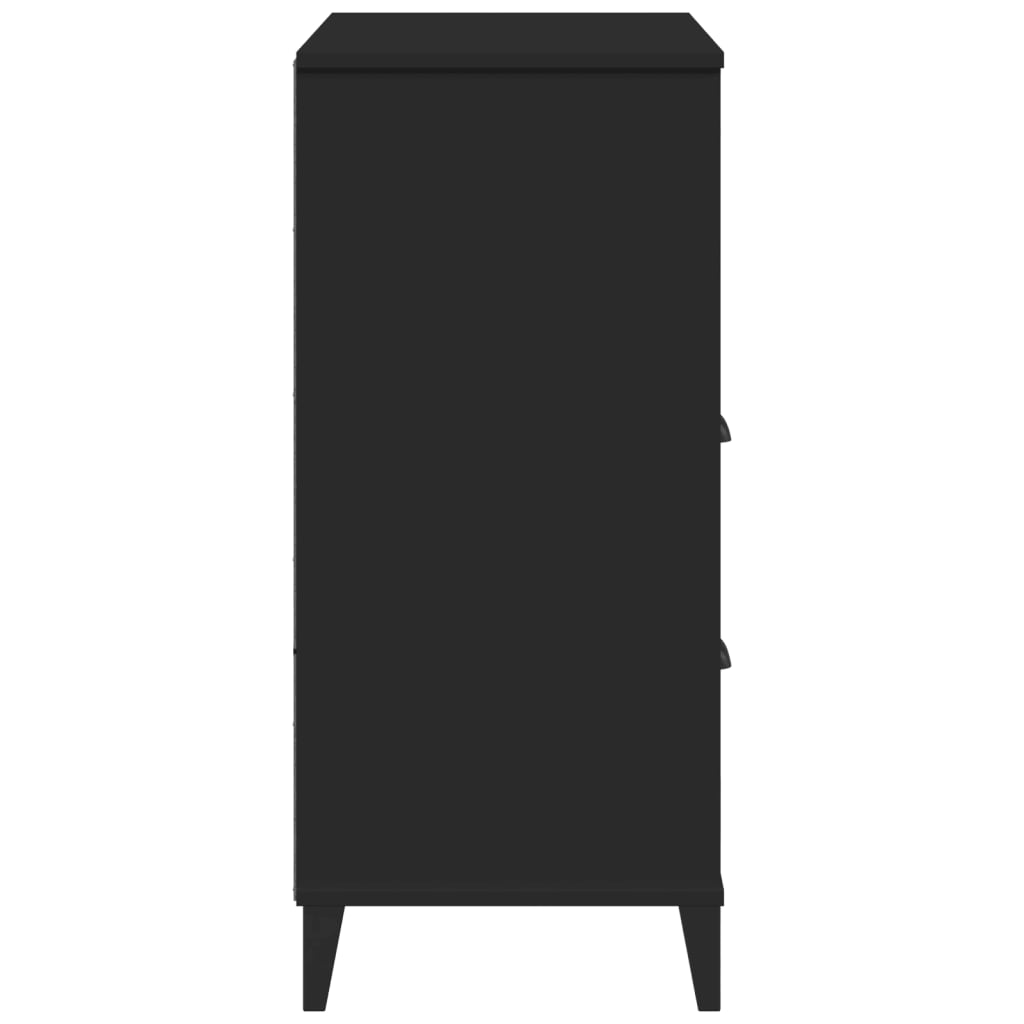 vidaXL Bibliotecă „VIKEN”, negru, 80x40x90 cm, lemn prelucrat vidaXL Bibliotecă „VIKEN”, negru, 80x40x90 cm, lemn prelucrat