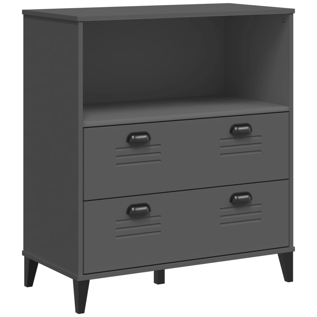 vidaXL Bibliotecă „VIKEN”, gri antracit, 80x40x90 cm, lemn prelucrat vidaXL Bibliotecă „VIKEN”, gri antracit, 80x40x90 cm, lemn prelucrat