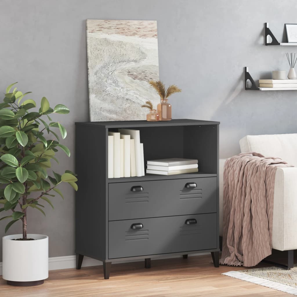 vidaXL Bibliotecă „VIKEN”, gri antracit, 80x40x90 cm, lemn prelucrat vidaXL Bibliotecă „VIKEN”, gri antracit, 80x40x90 cm, lemn prelucrat