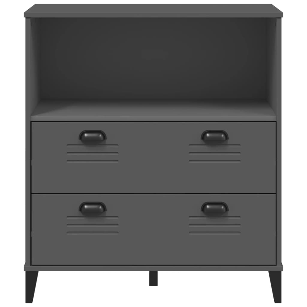 vidaXL Bibliotecă „VIKEN”, gri antracit, 80x40x90 cm, lemn prelucrat vidaXL Bibliotecă „VIKEN”, gri antracit, 80x40x90 cm, lemn prelucrat