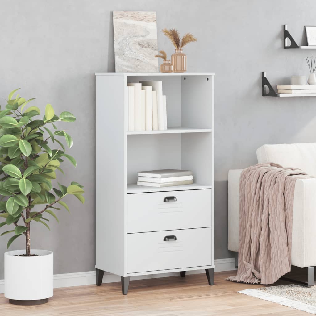 vidaXL Bibliotecă „VIKEN”, alb, 60x35x123 cm, lemn prelucrat vidaXL Bibliotecă „VIKEN”, alb, 60x35x123 cm, lemn prelucrat