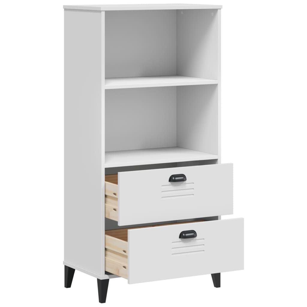 vidaXL Bibliotecă „VIKEN”, alb, 60x35x123 cm, lemn prelucrat vidaXL Bibliotecă „VIKEN”, alb, 60x35x123 cm, lemn prelucrat