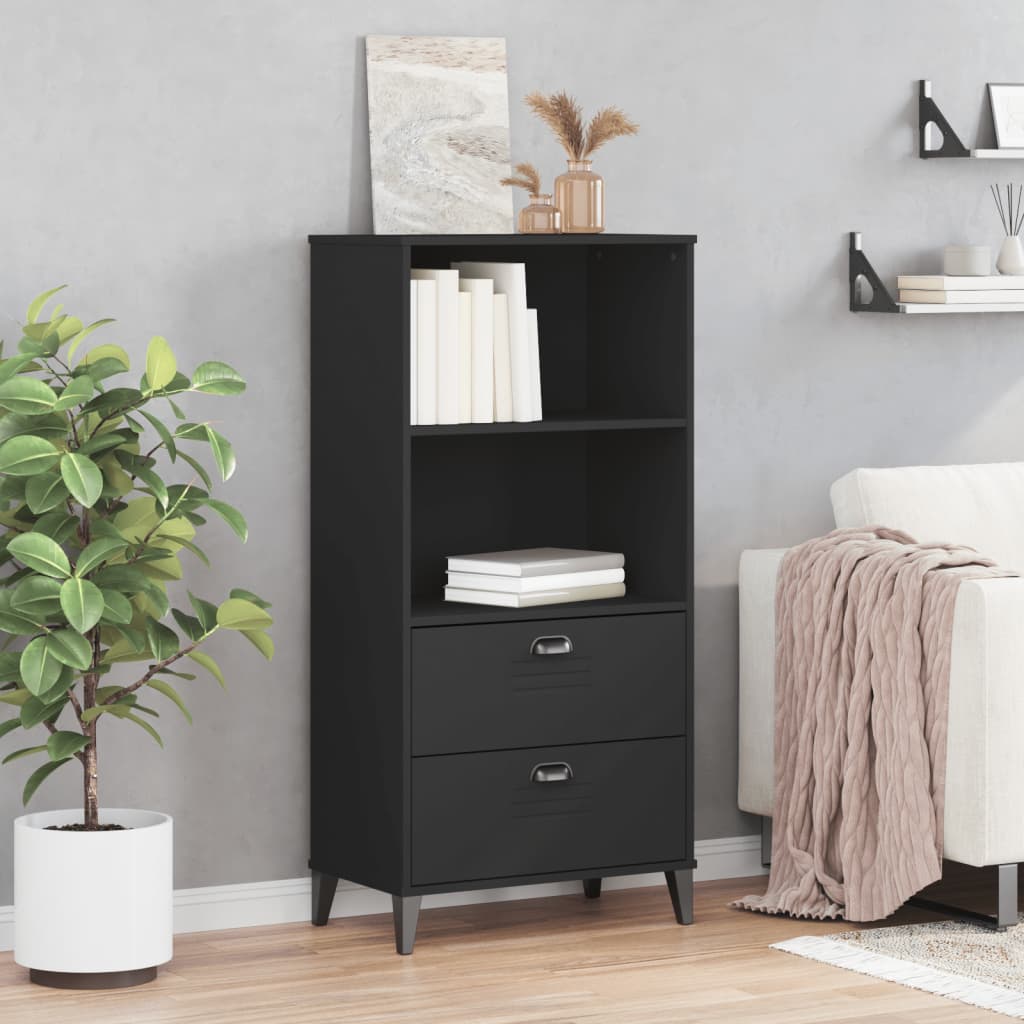 vidaXL Bibliotecă „VIKEN”, negru, 60x35x123 cm, lemn prelucrat vidaXL Bibliotecă „VIKEN”, negru, 60x35x123 cm, lemn prelucrat