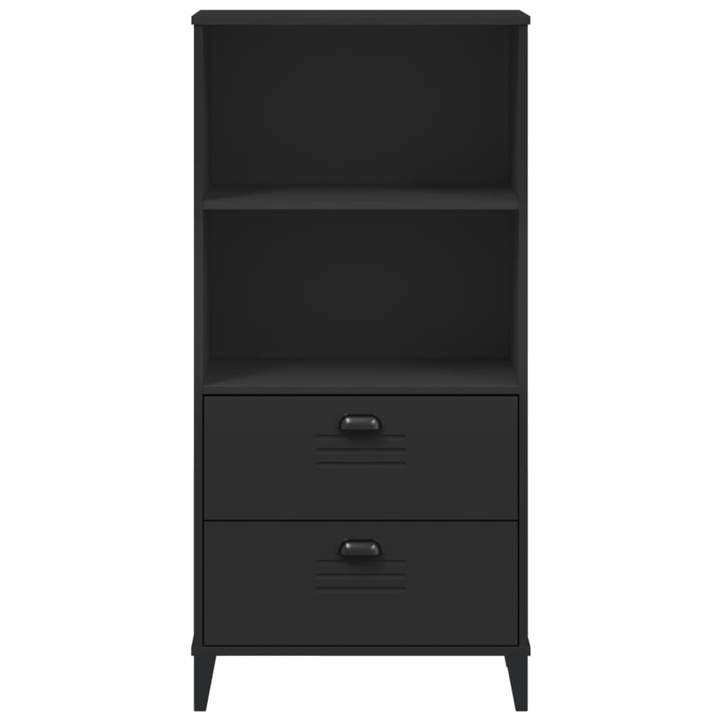 vidaXL Bibliotecă „VIKEN”, negru, 60x35x123 cm, lemn prelucrat vidaXL Bibliotecă „VIKEN”, negru, 60x35x123 cm, lemn prelucrat