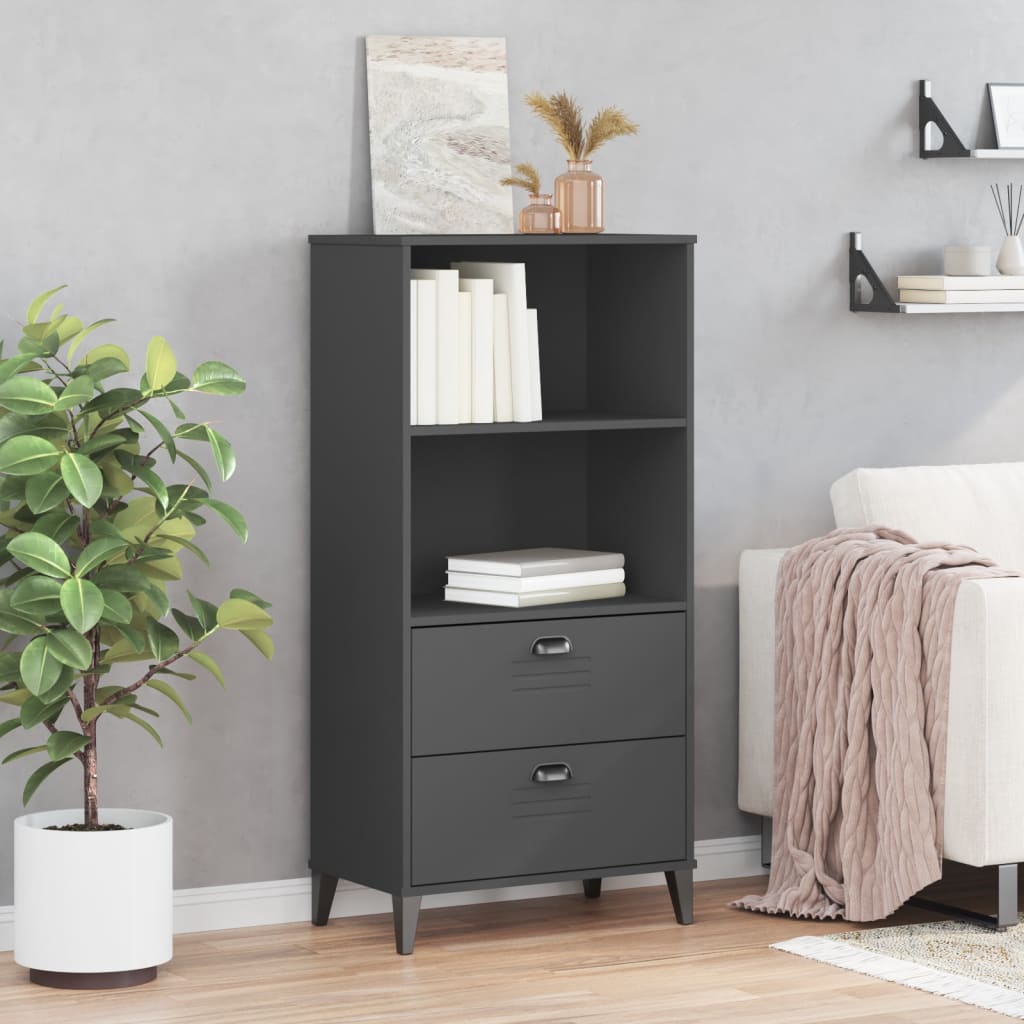 vidaXL Bibliotecă „VIKEN”, gri antracit, 60x35x123 cm, lemn prelucrat vidaXL Bibliotecă „VIKEN”, gri antracit, 60x35x123 cm, lemn prelucrat