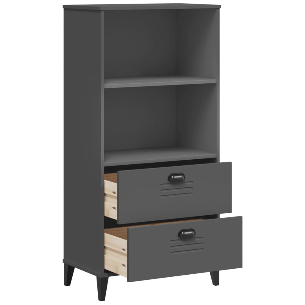 vidaXL Bibliotecă „VIKEN”, gri antracit, 60x35x123 cm, lemn prelucrat vidaXL Bibliotecă „VIKEN”, gri antracit, 60x35x123 cm, lemn prelucrat