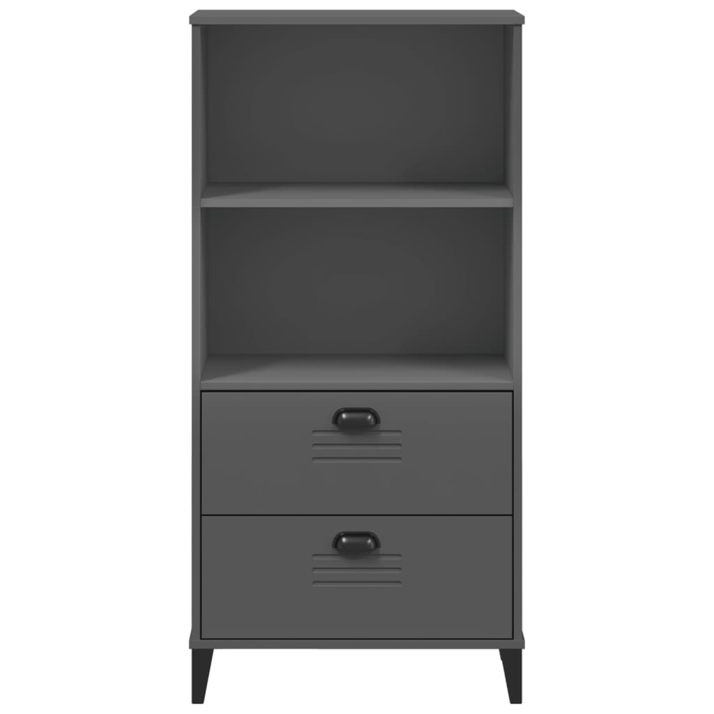 vidaXL Bibliotecă „VIKEN”, gri antracit, 60x35x123 cm, lemn prelucrat vidaXL Bibliotecă „VIKEN”, gri antracit, 60x35x123 cm, lemn prelucrat