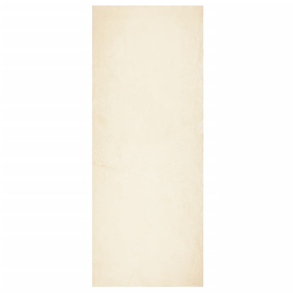 vidaXL Covor HUARTE, fir scurt, moale și lavabil, crem, 80x200 cm