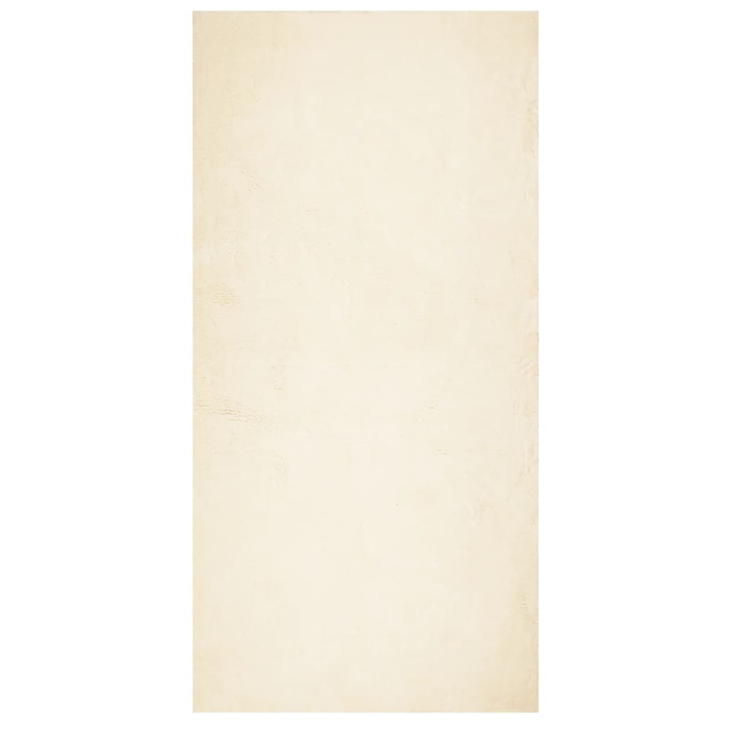 vidaXL Covor HUARTE, fir scurt, moale și lavabil, crem, 100x200 cm