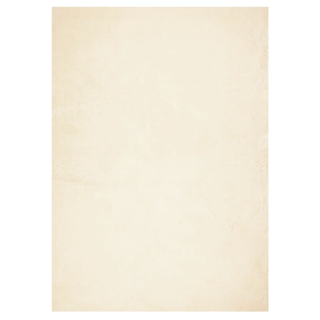vidaXL Covor HUARTE, fir scurt, moale și lavabil, crem, 240x340 cm