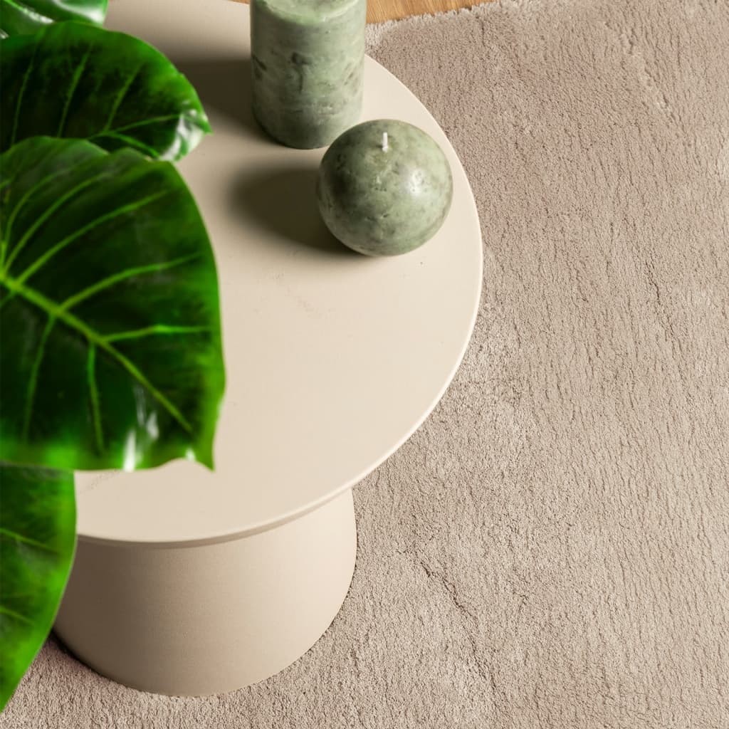 vidaXL Covor HUARTE, fir scurt, moale și lavabil, nisipiu, 80x200 cm