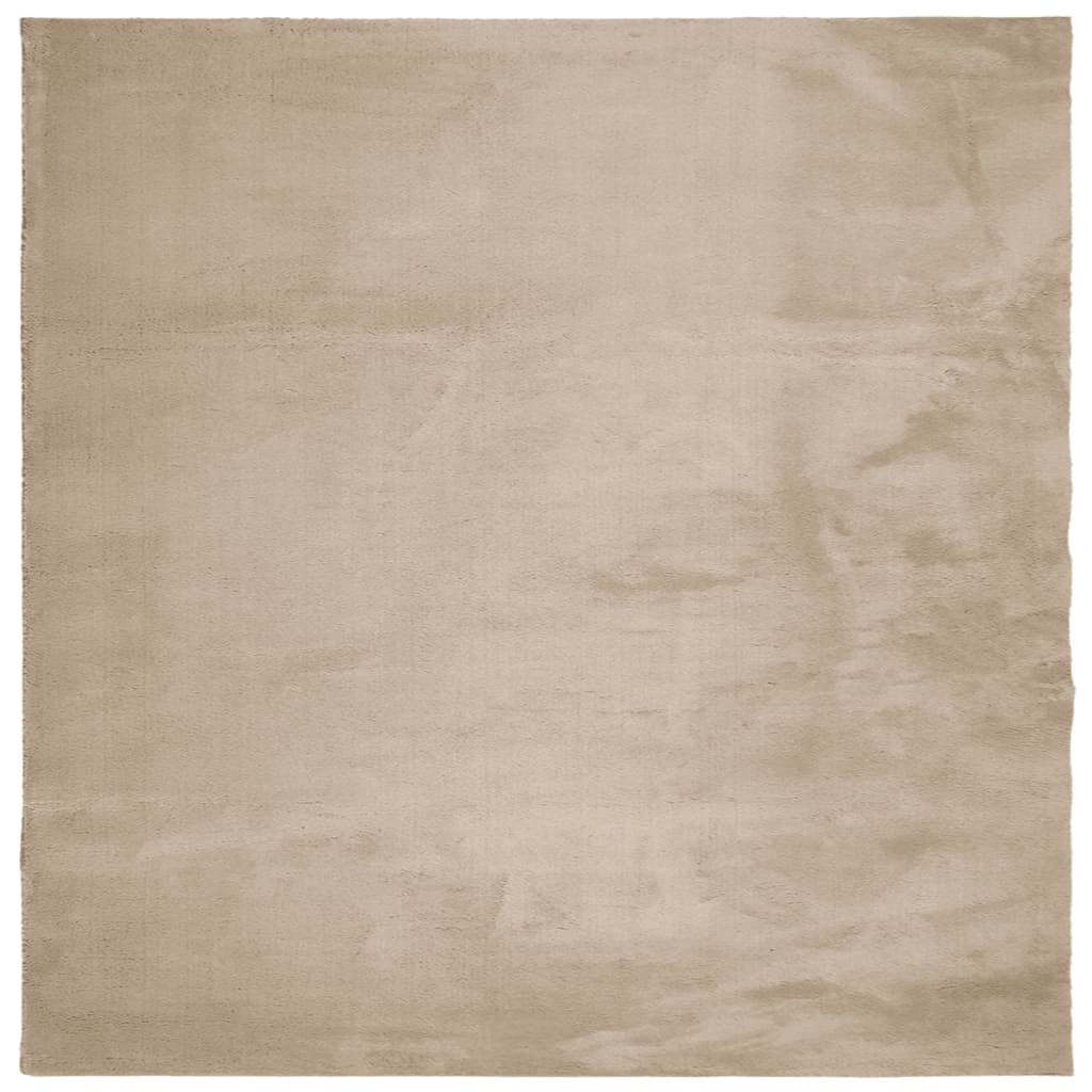 vidaXL Covor HUARTE, fir scurt, moale și lavabil, nisipiu, 160x160 cm vidaXL Covor HUARTE, fir scurt, moale și lavabil, nisipiu, 160x160 cm