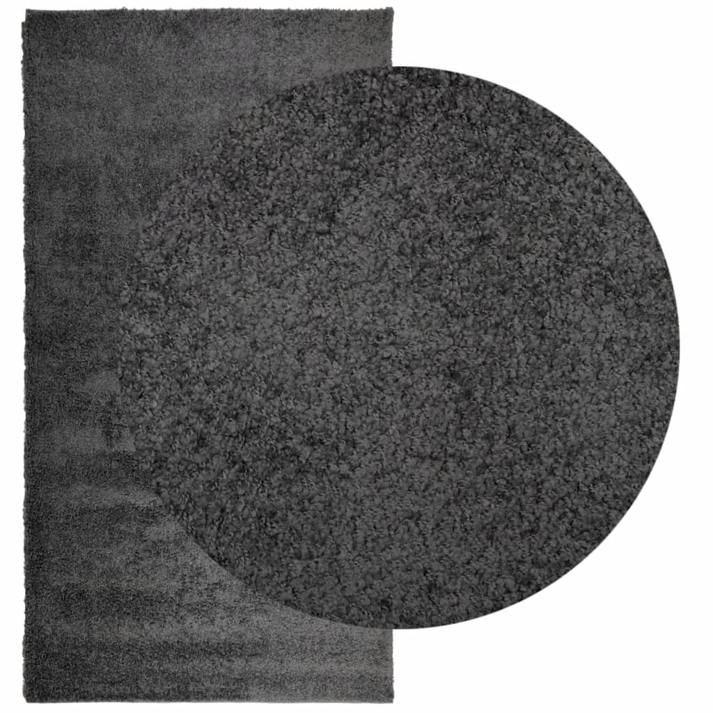 vidaXL Covor pufos "PAMPLONA" cu fire înalte antracit modern 80x150 cm
