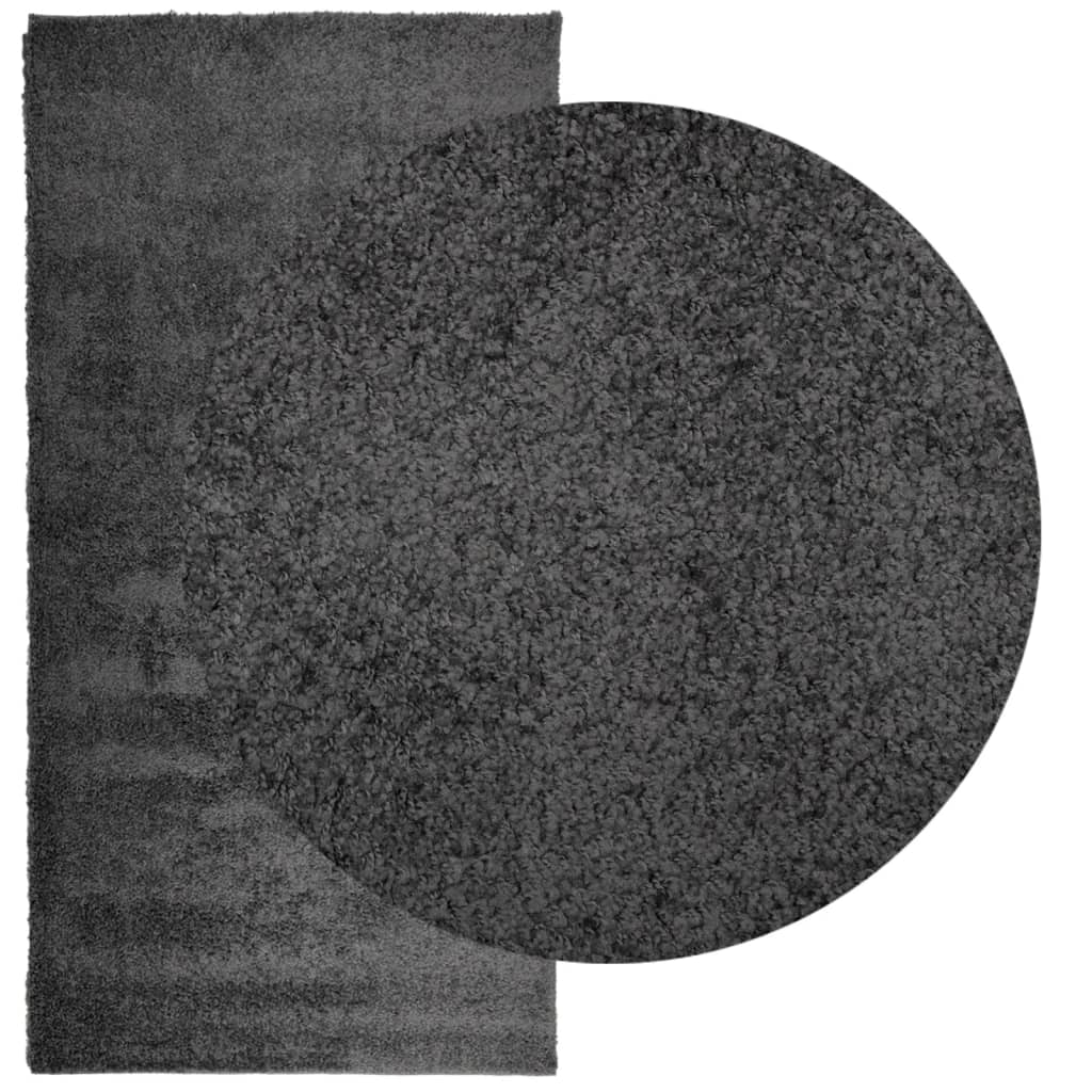 vidaXL Covor pufos "PAMPLONA" fire înalte antracit modern 100x200 cm vidaXL Covor pufos "PAMPLONA" fire înalte antracit modern 100x200 cm