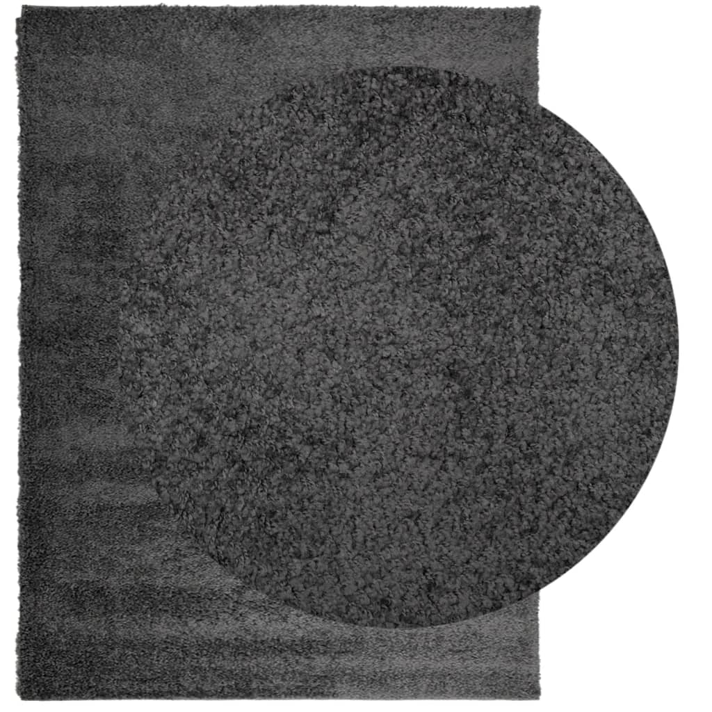 vidaXL Covor pufos "PAMPLONA" fire înalte antracit modern 240x340 cm vidaXL Covor pufos "PAMPLONA" fire înalte antracit modern 240x340 cm