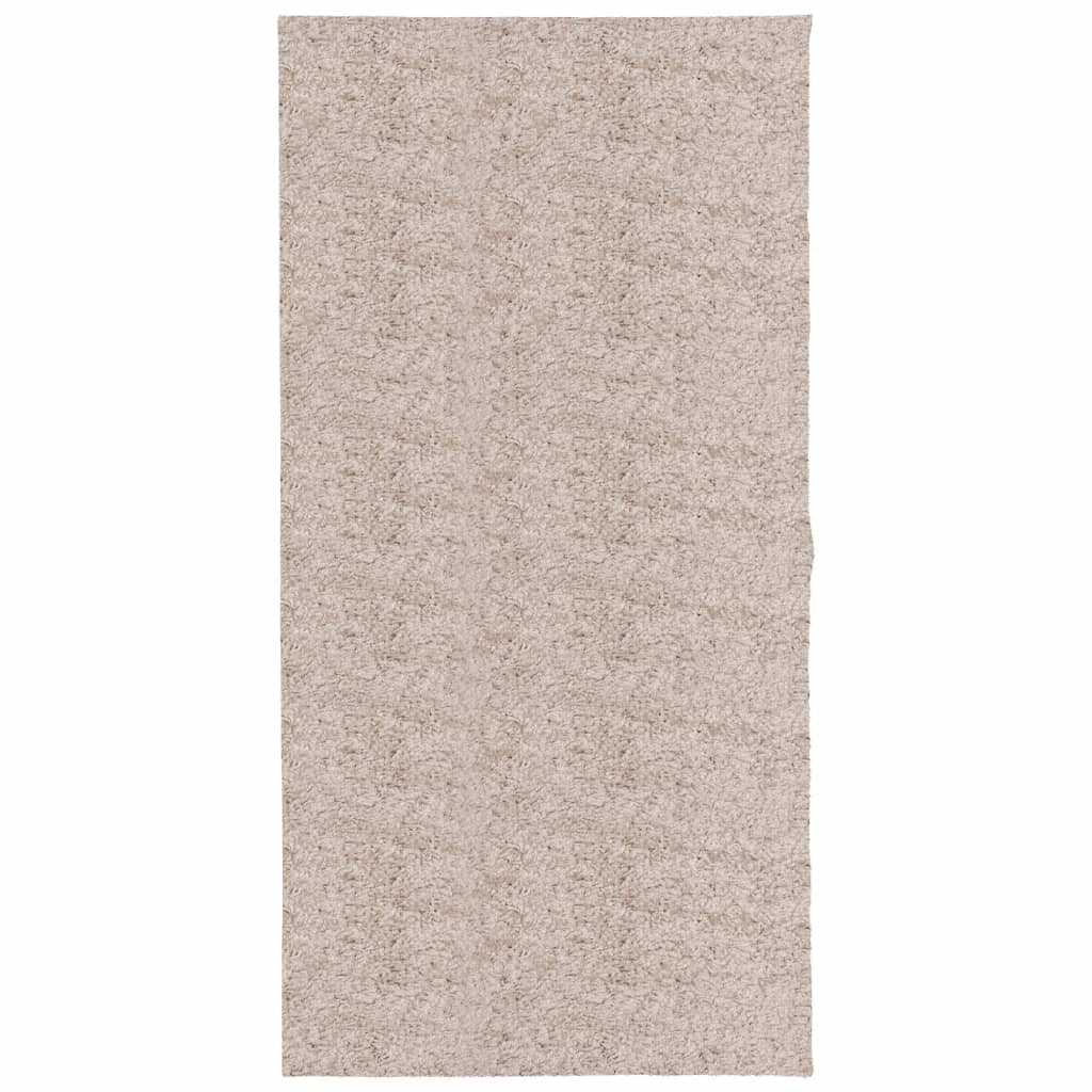 vidaXL Covor pufos "PAMPLONA" cu fire înalte, bej modern, 100x200 cm
