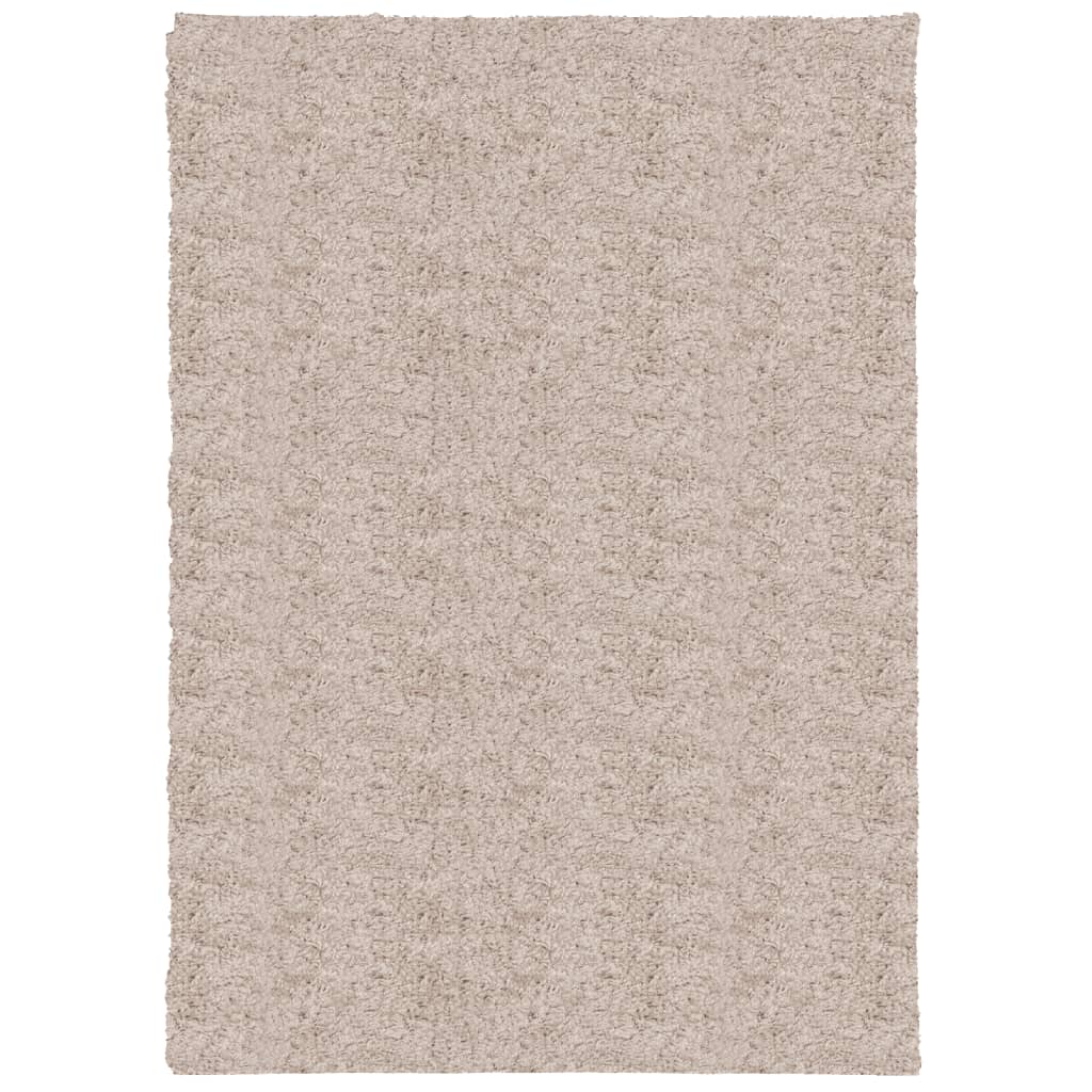 vidaXL Covor pufos "PAMPLONA" cu fire înalte, bej modern, 120x170 cm