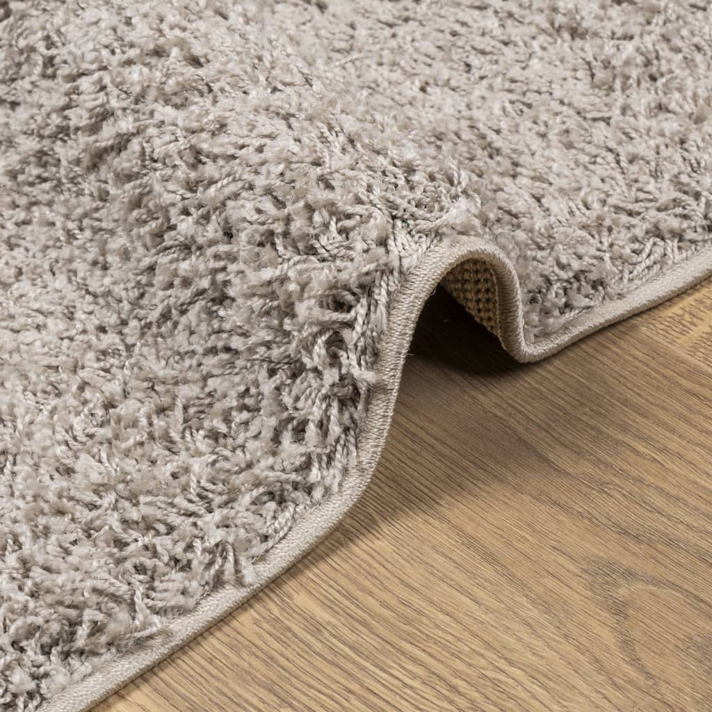 vidaXL Covor pufos "PAMPLONA" cu fire înalte, bej modern, 120x170 cm