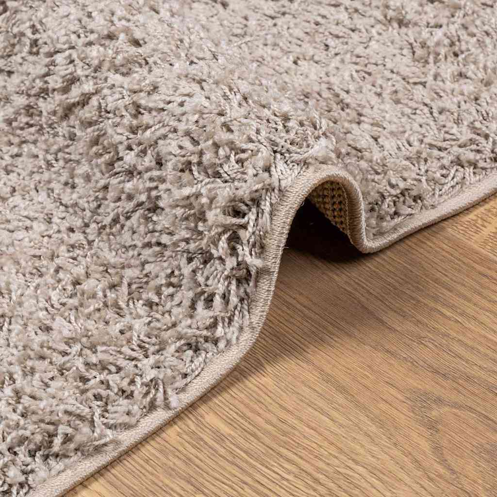 vidaXL Covor pufos "PAMPLONA" cu fire înalte, bej modern, 140x200 cm