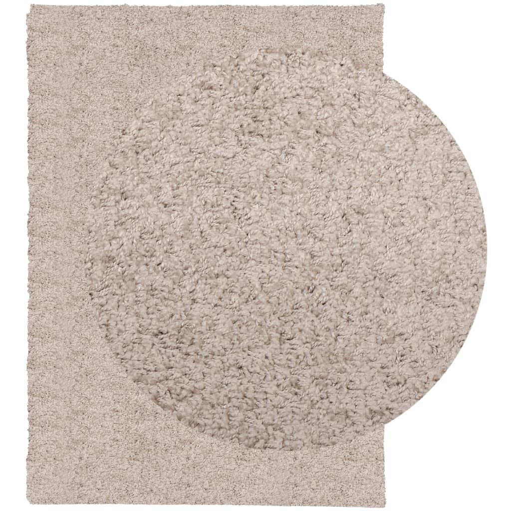 vidaXL Covor pufos "PAMPLONA" cu fire înalte, bej modern, 200x280 cm