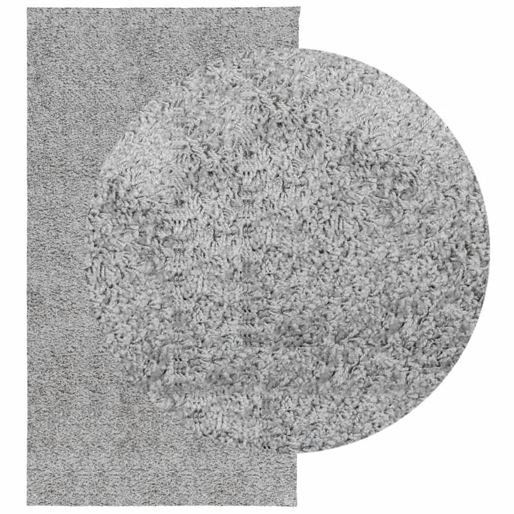 vidaXL Covor pufos "PAMPLONA" cu fire înalte, gri modern, 80x150 cm