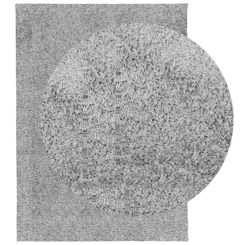 vidaXL Covor pufos "PAMPLONA" cu fire înalte, gri modern, 140x200 cm vidaXL Covor pufos "PAMPLONA" cu fire înalte, gri modern, 140x200 cm