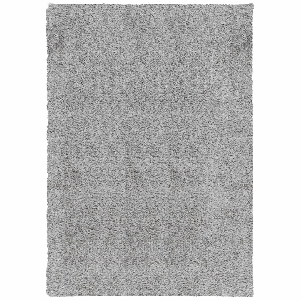 vidaXL Covor pufos "PAMPLONA" cu fire înalte, gri modern, 160x230 cm