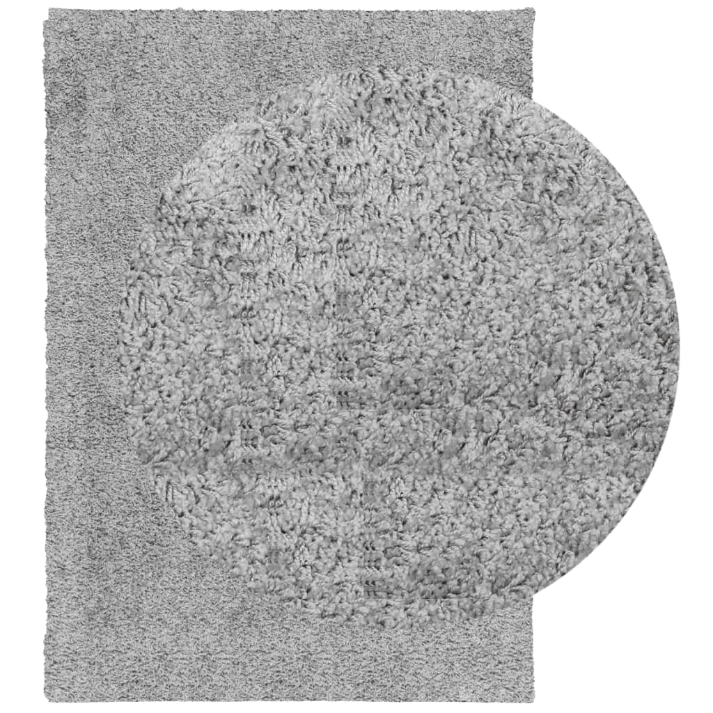 vidaXL Covor pufos "PAMPLONA" cu fire înalte, gri modern, 160x230 cm
