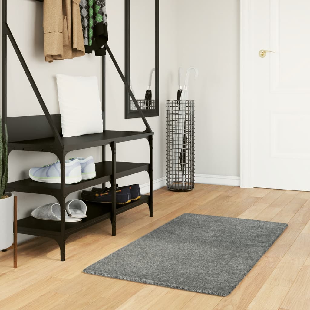 vidaXL Covor pufos "PAMPLONA" cu fire înalte, verde modern, 60x110 cm vidaXL Covor pufos "PAMPLONA" cu fire înalte, verde modern, 60x110 cm