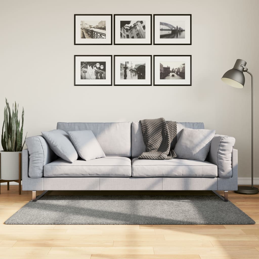 vidaXL Covor pufos "PAMPLONA" cu fire înalte, verde modern, 80x150 cm vidaXL Covor pufos "PAMPLONA" cu fire înalte, verde modern, 80x150 cm