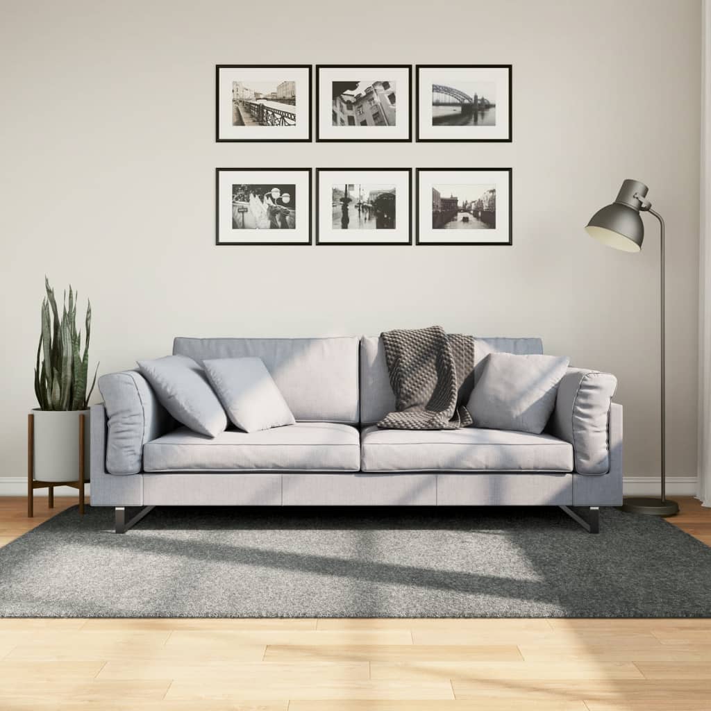 vidaXL Covor pufos "PAMPLONA" cu fire înalte, verde modern, 140x200 cm vidaXL Covor pufos "PAMPLONA" cu fire înalte, verde modern, 140x200 cm