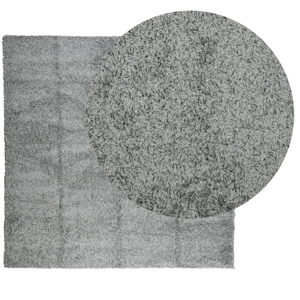 vidaXL Covor pufos "PAMPLONA" cu fire înalte, verde modern, 160x160 cm