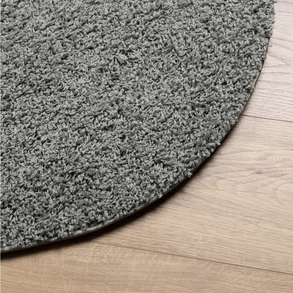 vidaXL Covor pufos "PAMPLONA" cu fire înalte, verde modern, Ø 100 cm vidaXL Covor pufos "PAMPLONA" cu fire înalte, verde modern, Ø 100 cm