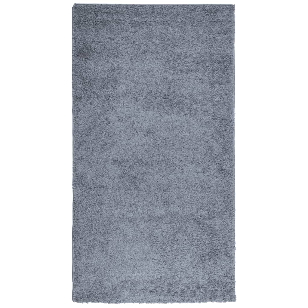 vidaXL Covor pufos "PAMPLONA" cu fire înalte albastru modern 60x110 cm