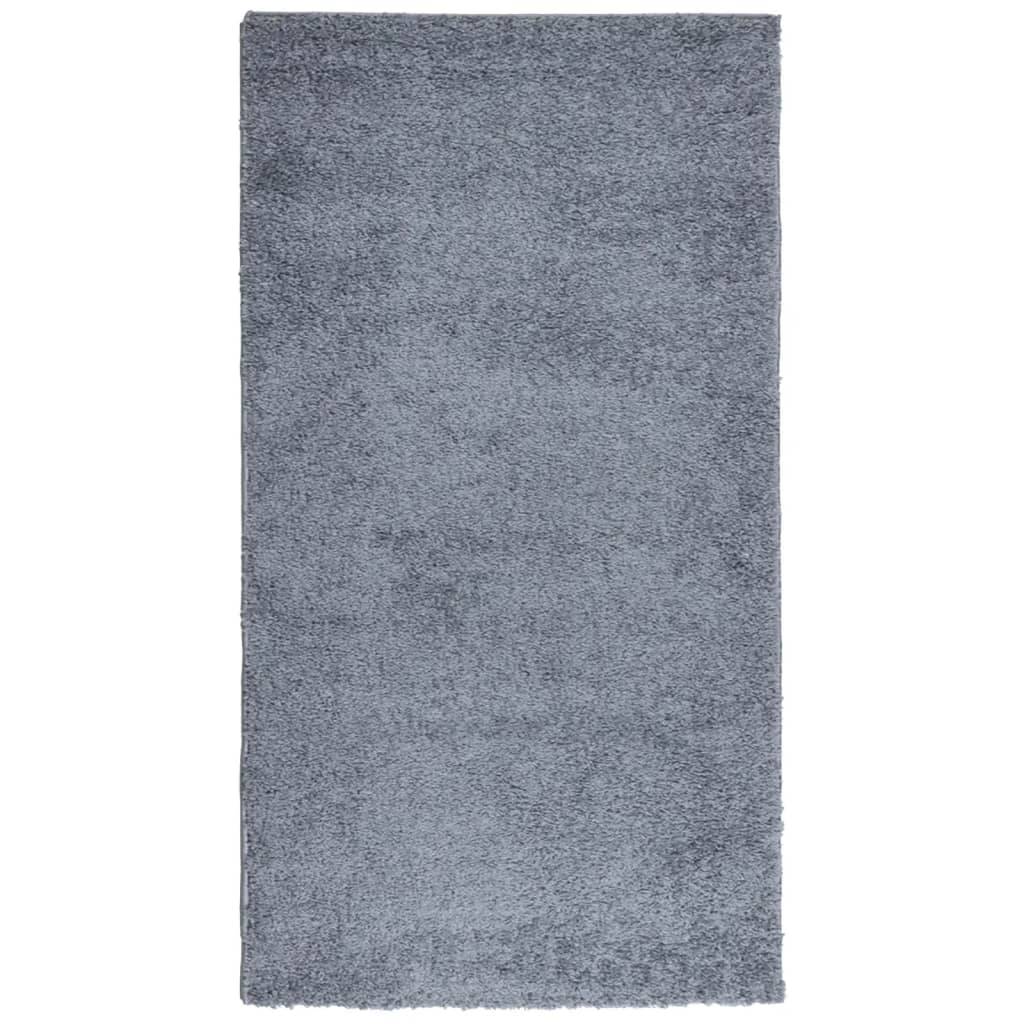 vidaXL Covor pufos "PAMPLONA" cu fire înalte albastru modern 80x150 cm