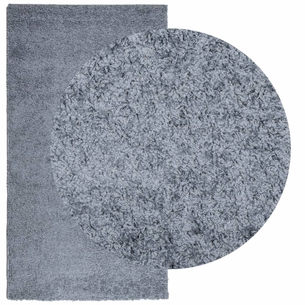 vidaXL Covor pufos "PAMPLONA" cu fire înalte albastru modern 80x150 cm
