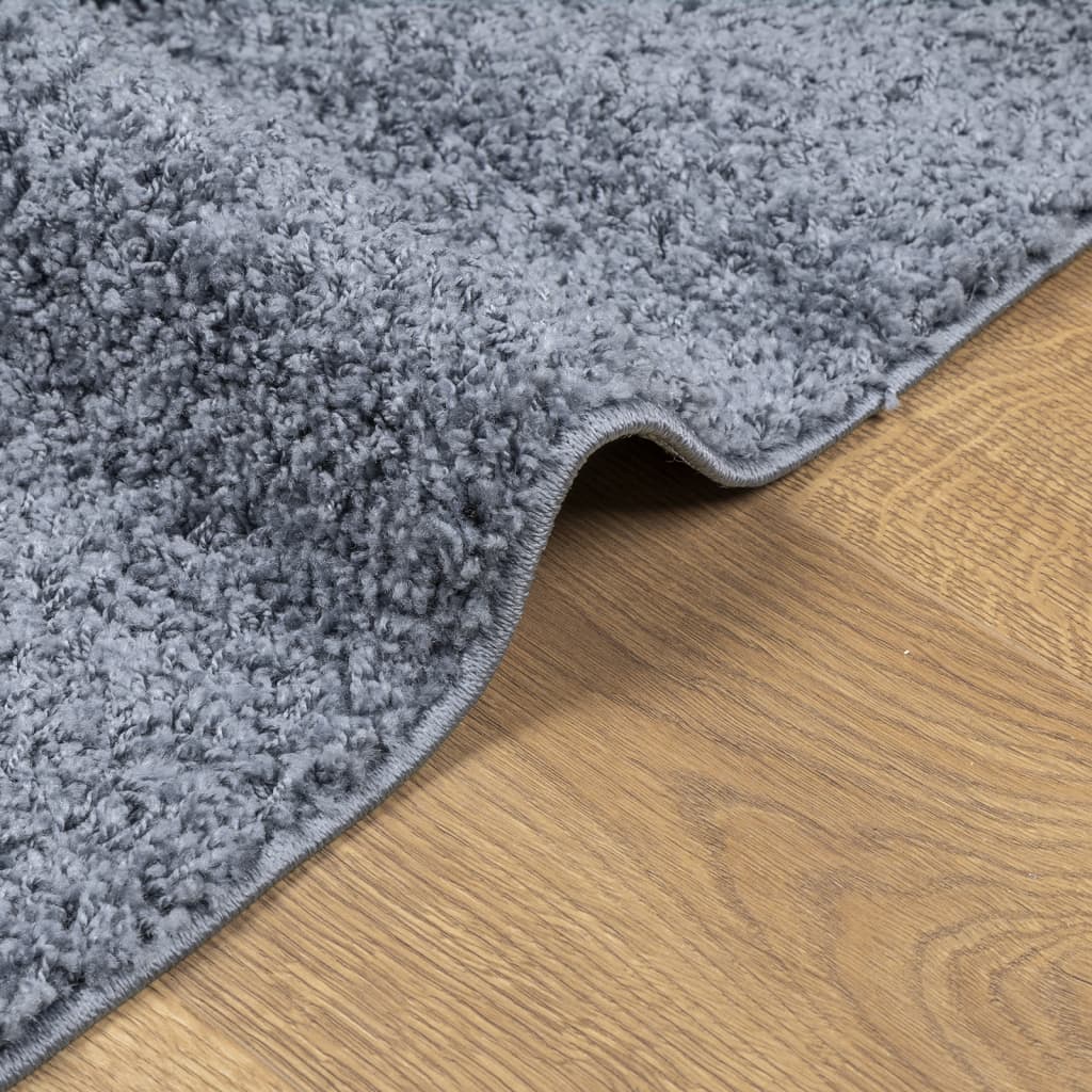 vidaXL Covor pufos "PAMPLONA" fire înalte, albastru modern 140x200 cm