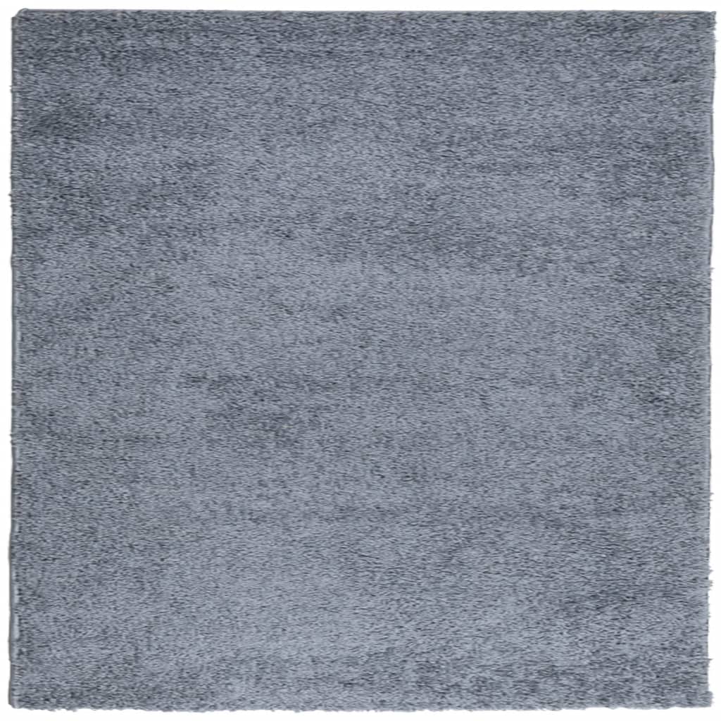 vidaXL Covor pufos "PAMPLONA" fire înalte albastru modern 160x160 cm vidaXL Covor pufos "PAMPLONA" fire înalte albastru modern 160x160 cm