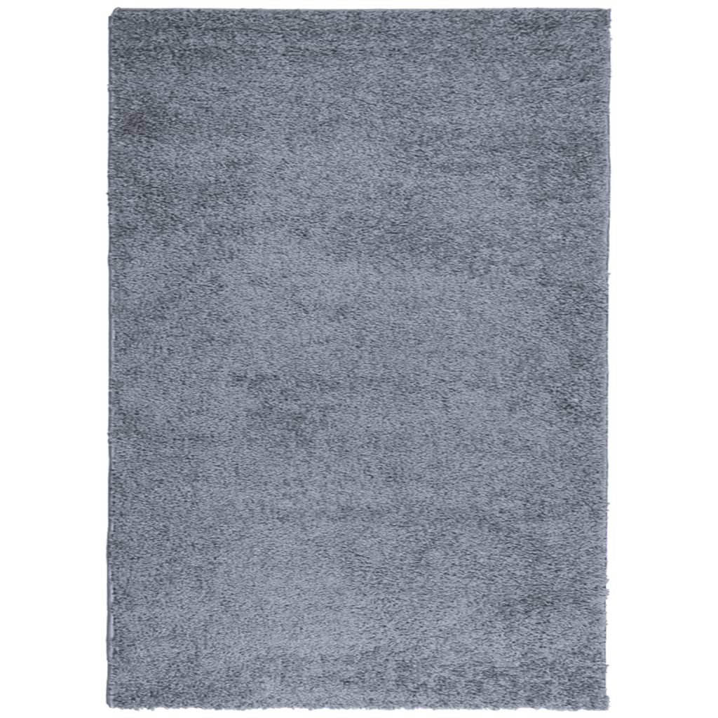 vidaXL Covor pufos "PAMPLONA" cu fire înalte albastru modern 240x340cm
