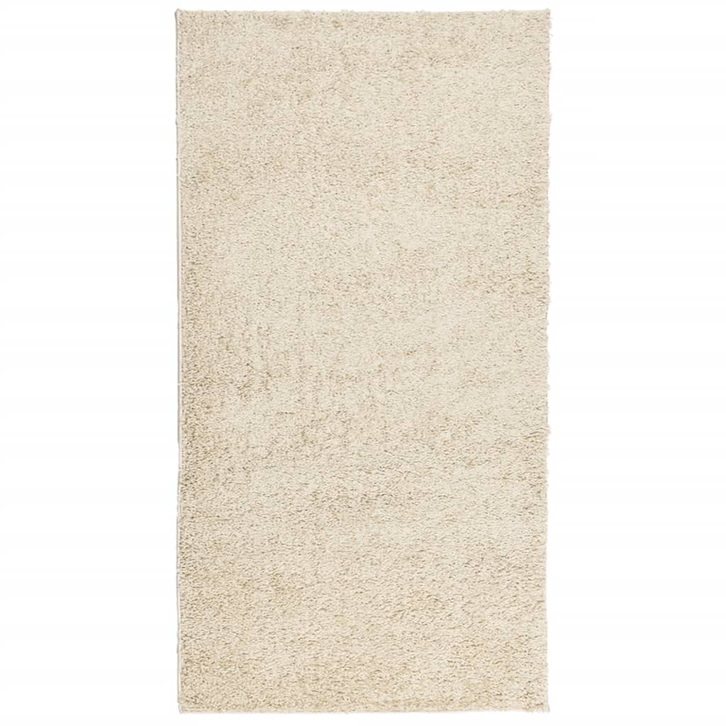 vidaXL Covor pufos "PAMPLONA" cu fire înalte, auriu modern, 80x150 cm