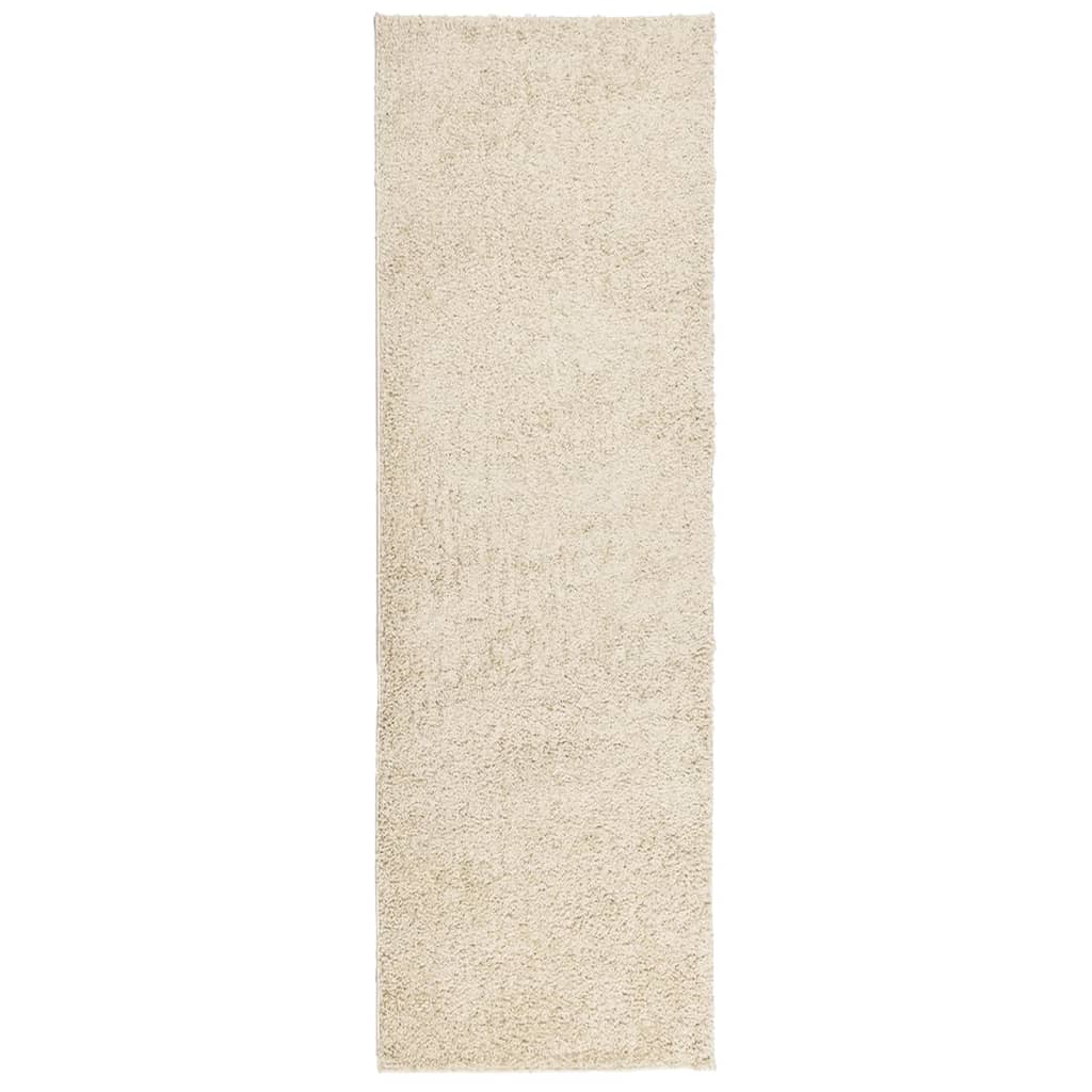 vidaXL Covor pufos "PAMPLONA" cu fire înalte, auriu modern, 80x250 cm