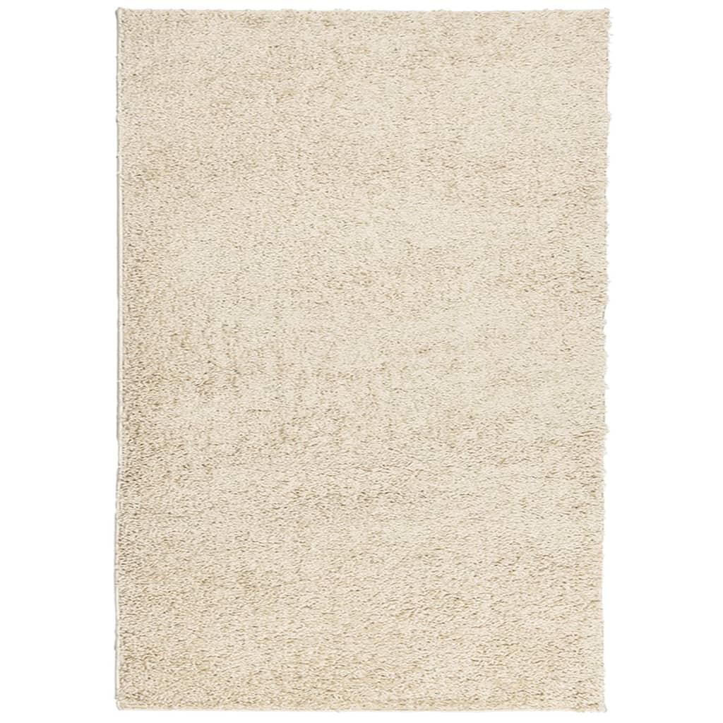 vidaXL Covor pufos "PAMPLONA" cu fire înalte, auriu modern, 120x170 cm