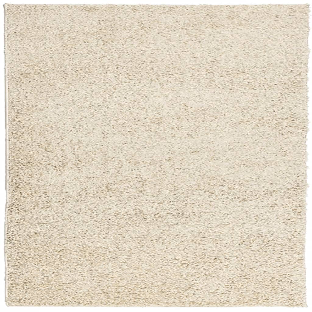 vidaXL Covor pufos "PAMPLONA" cu fire înalte, auriu modern, 200x200 cm