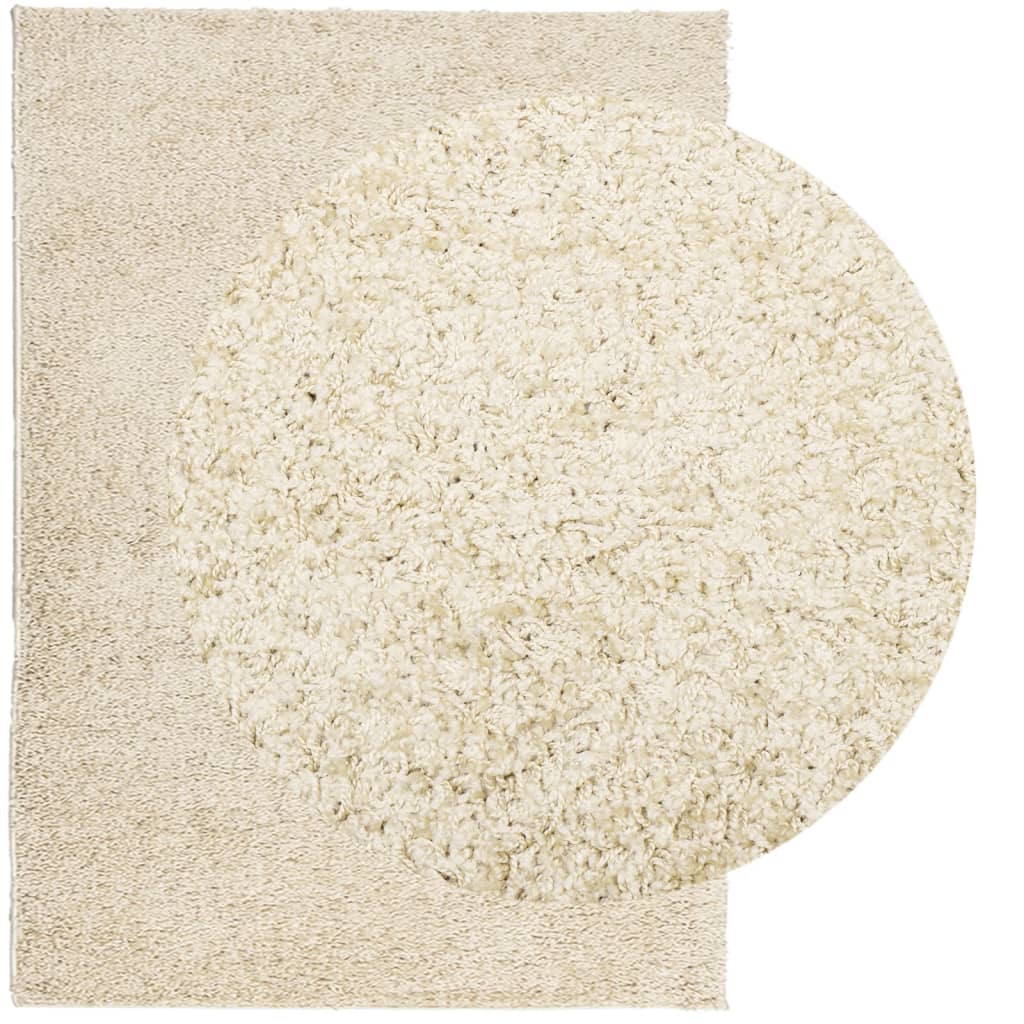 vidaXL Covor pufos "PAMPLONA" cu fire înalte, auriu modern, 200x280 cm