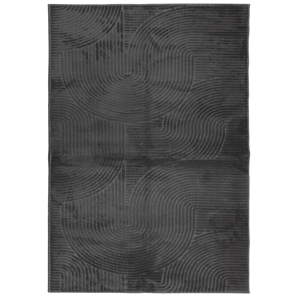 vidaXL Covor "IZA" aspect scandinav cu fire scurte, antracit,140x200cm