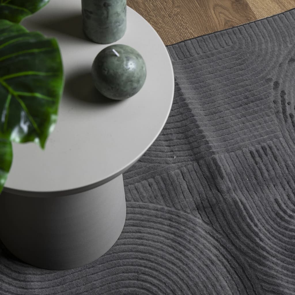 vidaXL Covor "IZA" aspect scandinav cu fire scurte, antracit,140x200cm