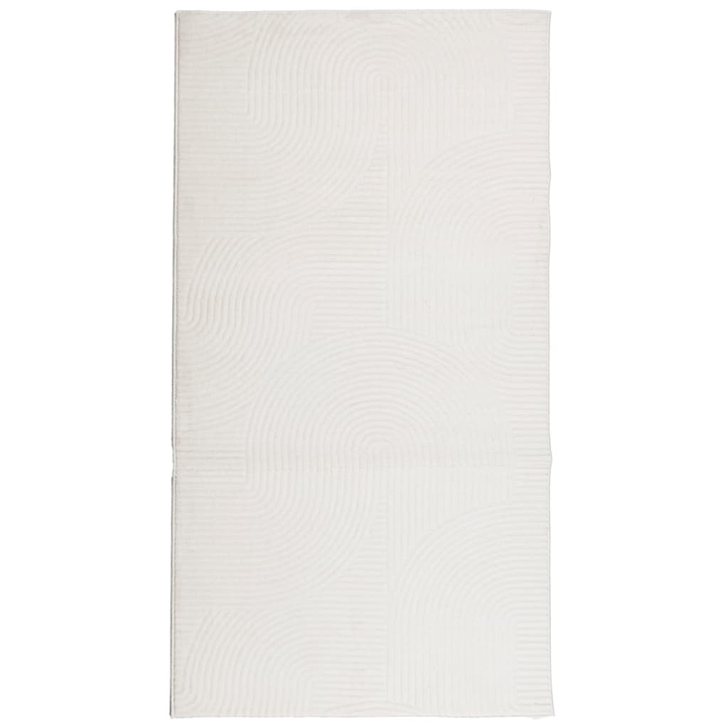 vidaXL Covor "IZA" aspect scandinav, cu fire scurte, crem, 80x150 cm vidaXL Covor "IZA" aspect scandinav, cu fire scurte, crem, 80x150 cm